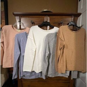 LOT of 6 Yummy brand Sweaters size Small and XS